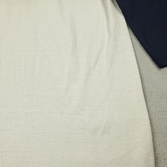 Vintage 70s Raglan T Shirt Size Large Chincoteague Virginia Graphic Tee Retro - Picture 9 of 12